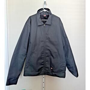 Dickies Work Jacket Quilted Liner Collared Casual Zip Up Chore Coat Size 3XL